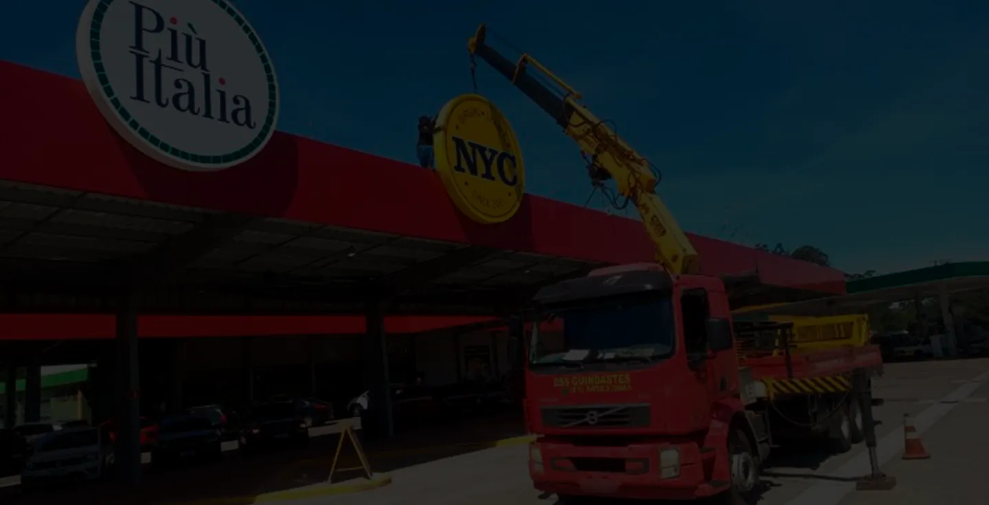 Guindaste DSS em operação